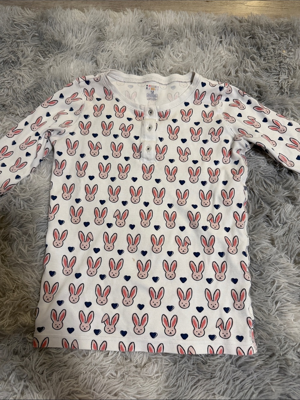 Girls Roller Rabbit pajama shirt